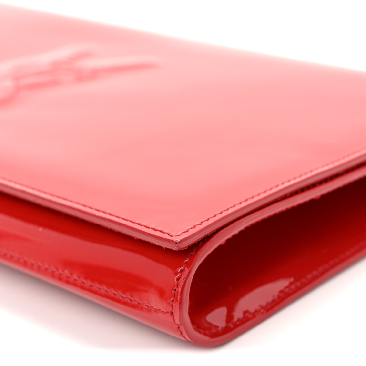 Patent Monogram Large Belle De Jour Clutch Red
