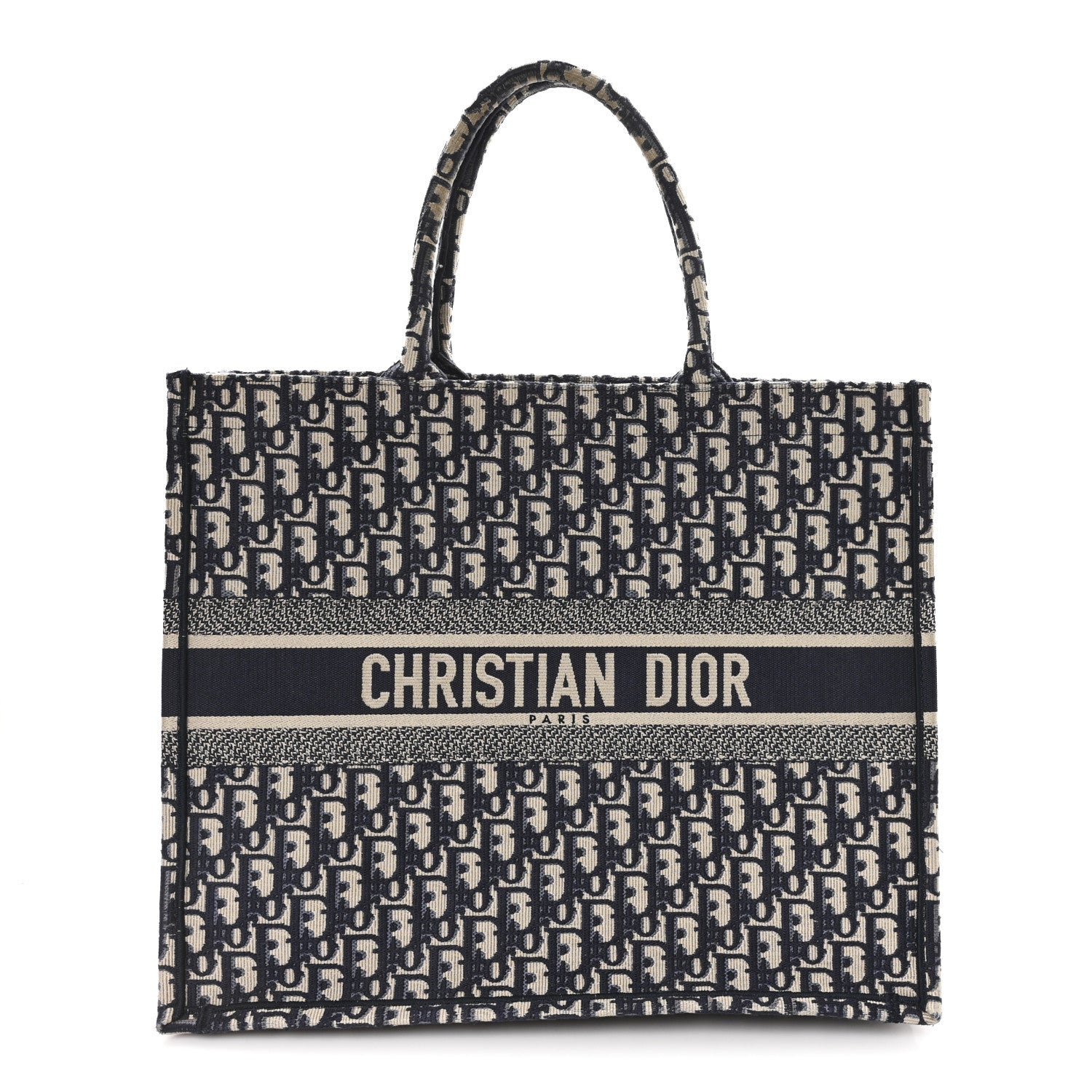 Oblique Large Book Tote Blue Multicolor