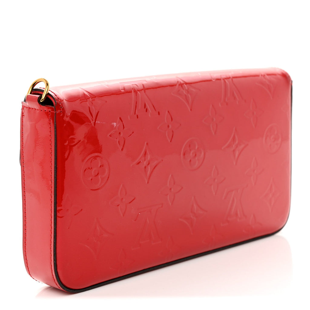 Vernis Felicie Pochette Chain Wallet Cherry