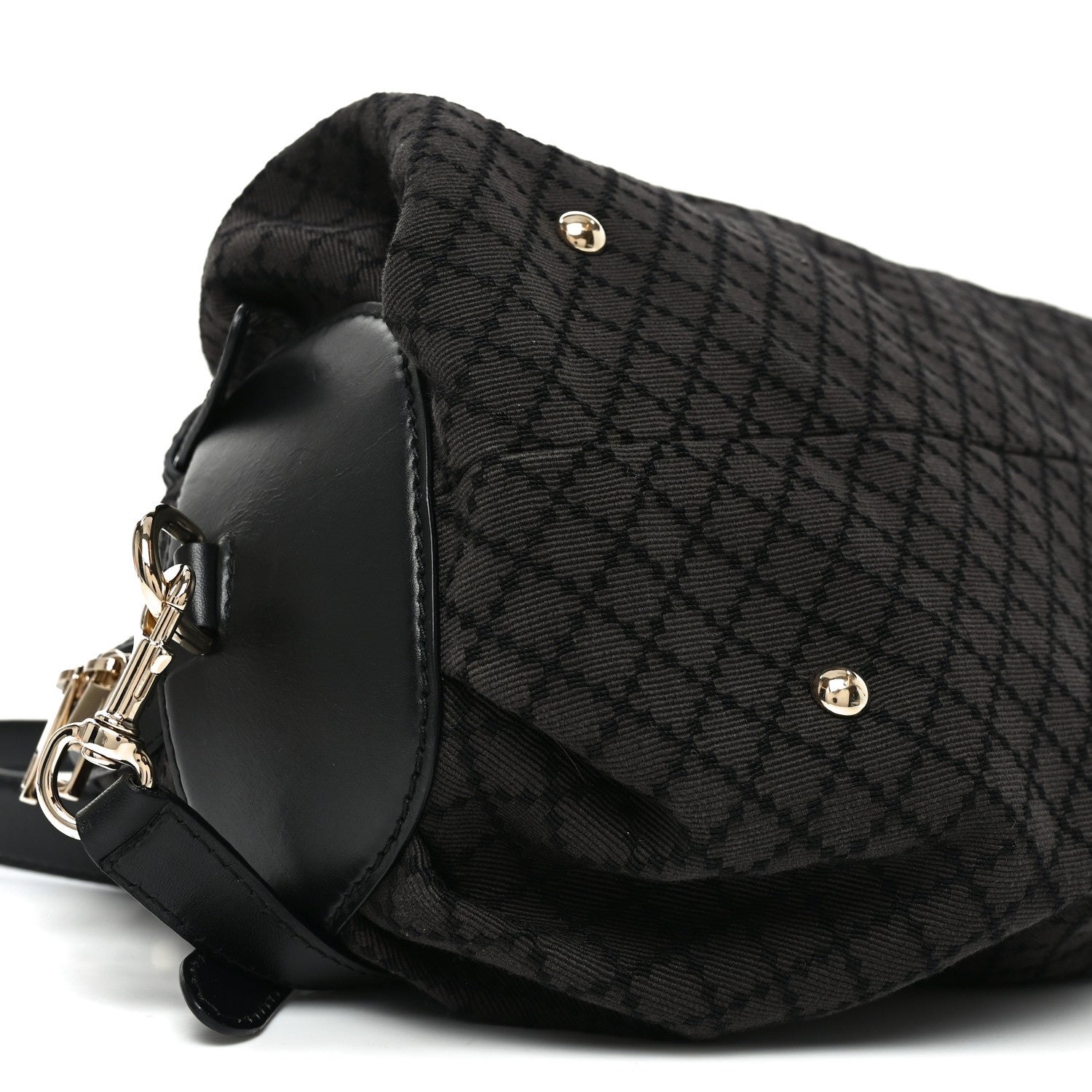 Diamante Bridle Tote Dark Brown