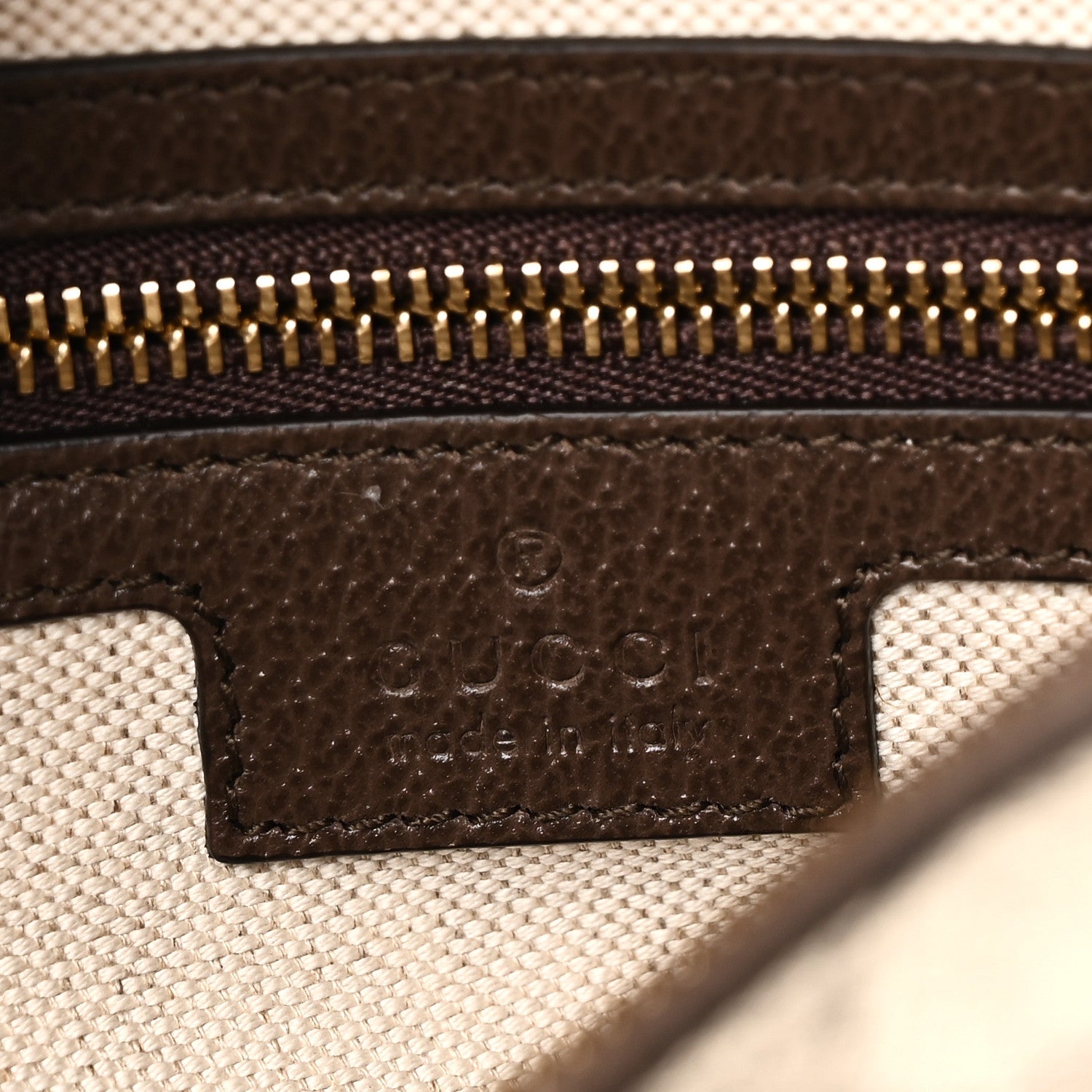 GG Supreme Monogram Textured Calfskin Web Super Mini Ophidia Shoulder Bag Beige Ebony New Acero