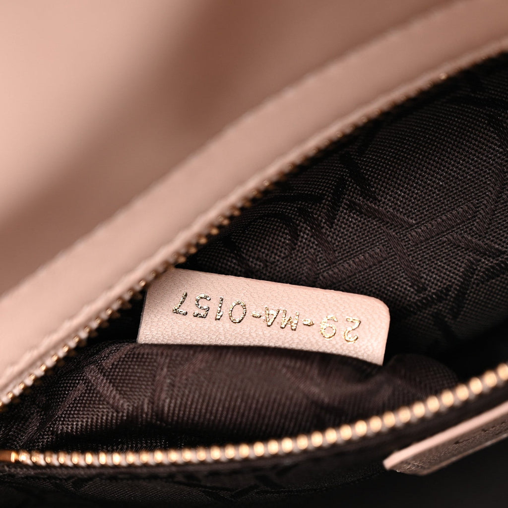Lambskin Cannage Small Lucky Badges My Lady Dior Light Pink