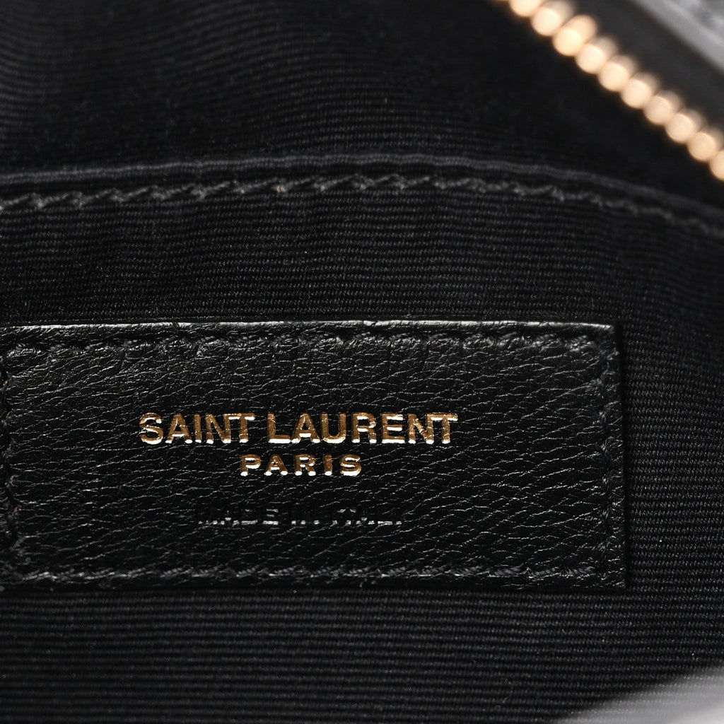 Calfskin Matelasse Monogram Lou Belt Bag Black
