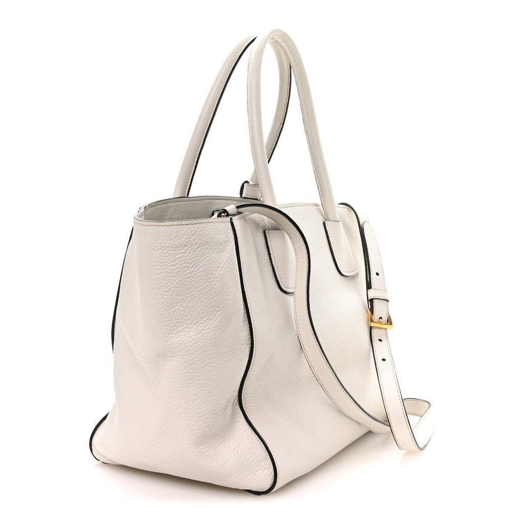 Vitello Daino Shopping Tote Talco
