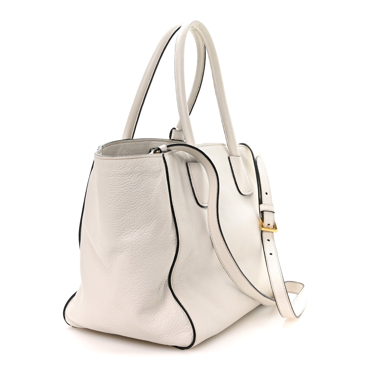 Vitello Daino Shopping Tote Talco