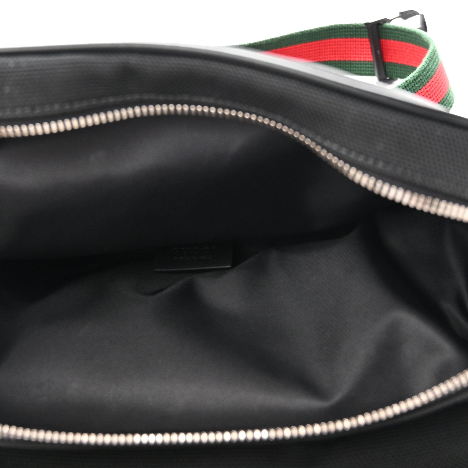 Techno Canvas Web Large Belt Bag Black