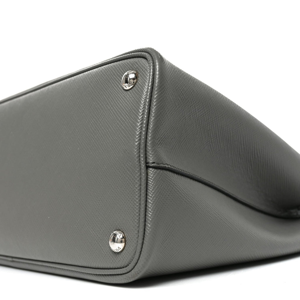 Saffiano Cuir Small Double Bag Marmo