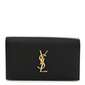 Grain De Poudre Classic Monogram Kate Clutch Black