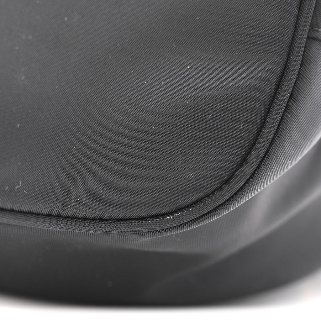 Re-Nylon Saffiano Duet Bucket Crossbody Bag Black