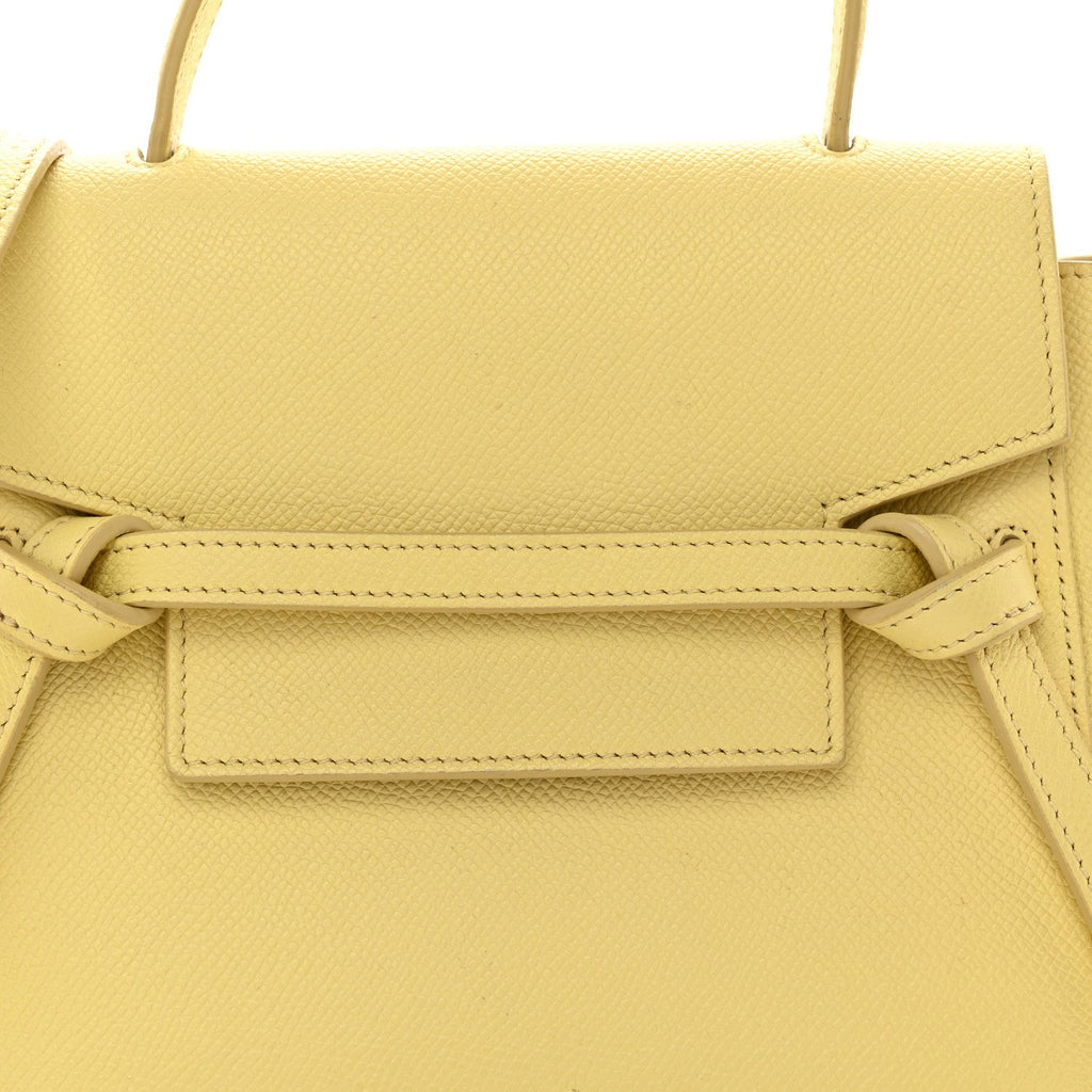 Grained Calfskin Nano Belt Bag Bergamote