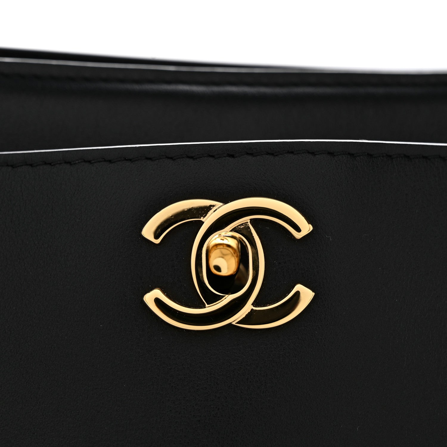 Calfskin Archetype Small Shopping Tote Black