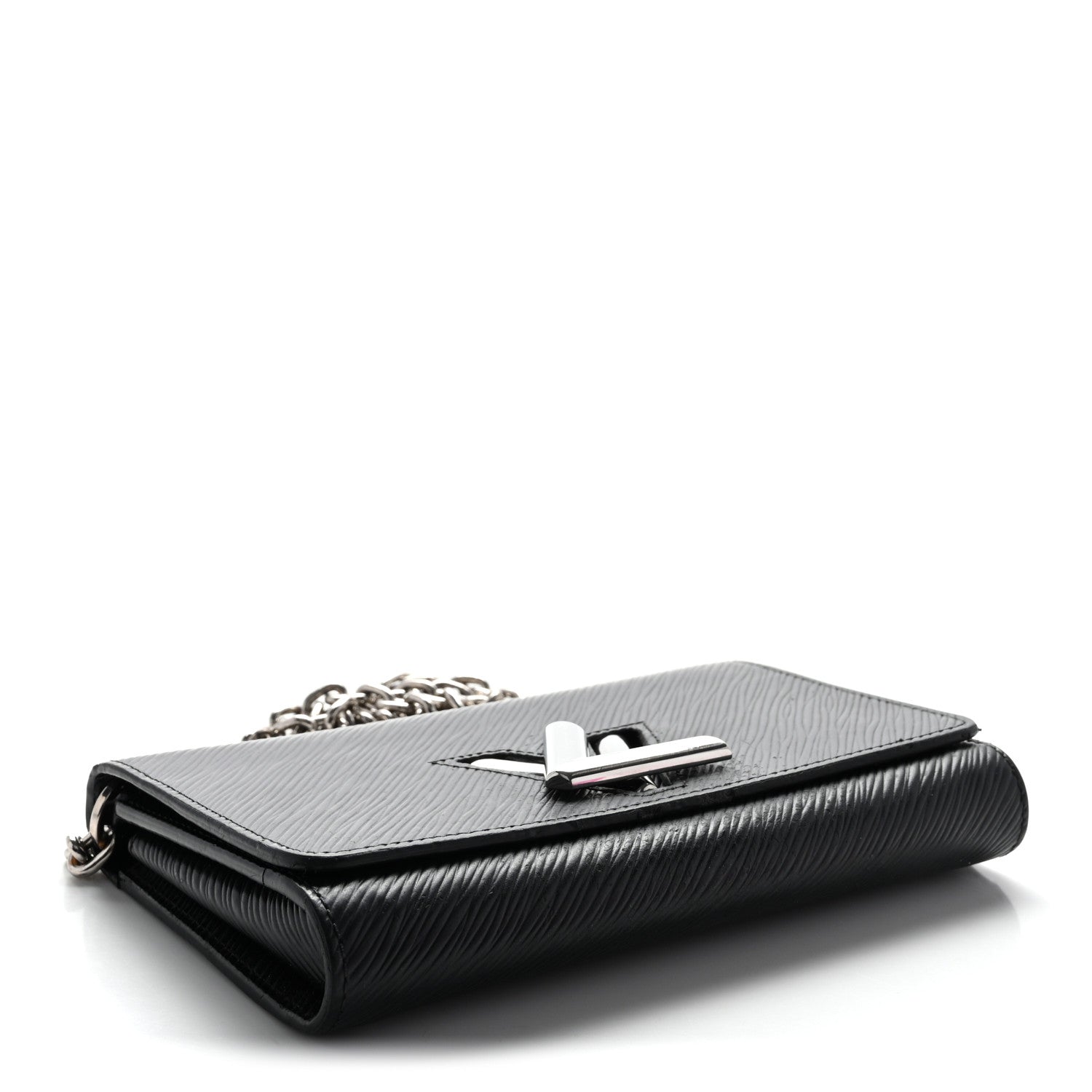 Epi Twist Chain Wallet Black