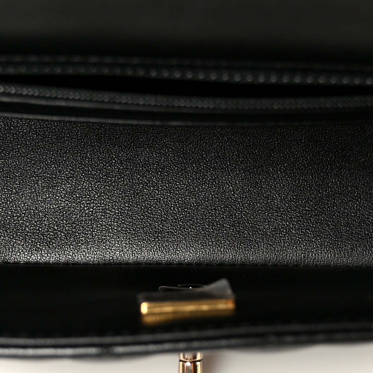 Lambskin Quilted Mini Rectangular Flap Black