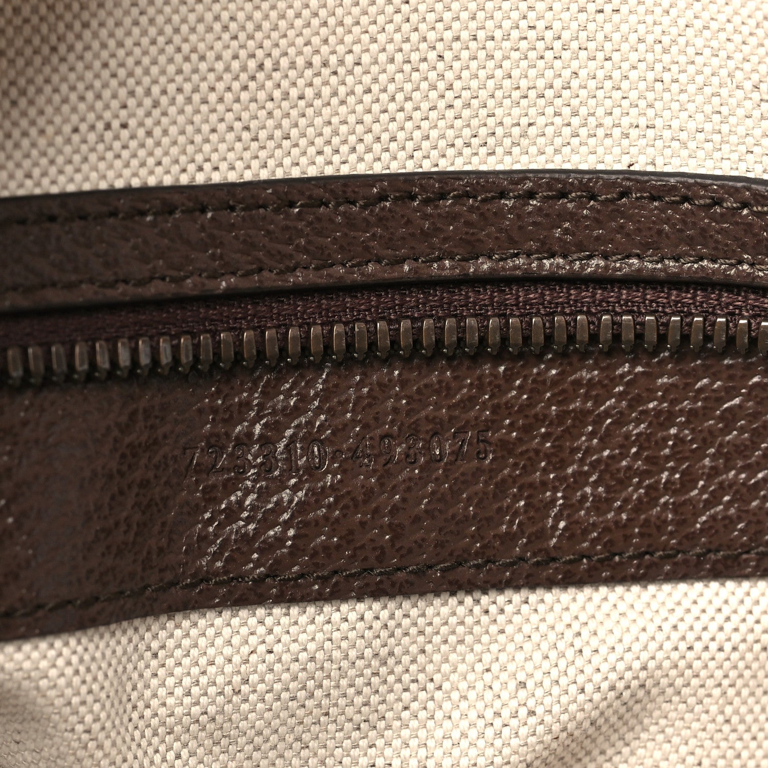 GG Supreme Monogram Textured Dollar Calfskin Web Large Savoy Bowling Bag Beige Ebony New Acero
