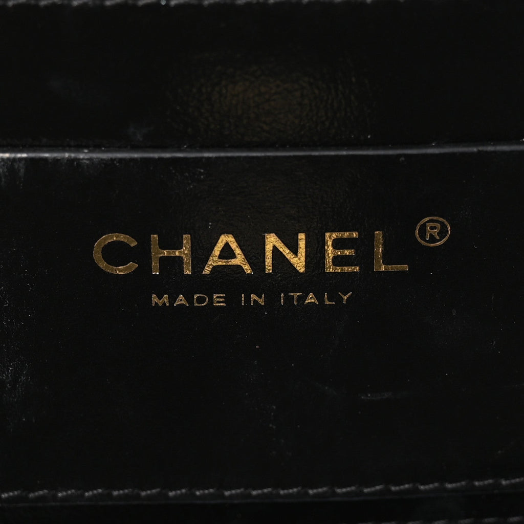 Shiny Calfskin My Pocket Backpack Black