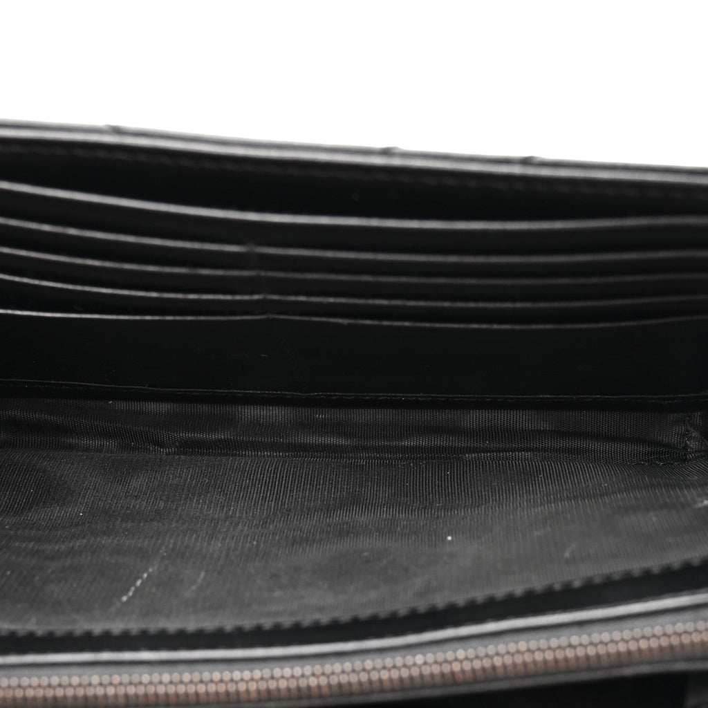 Calfskin Matelasse GG Marmont Chain Wallet Black