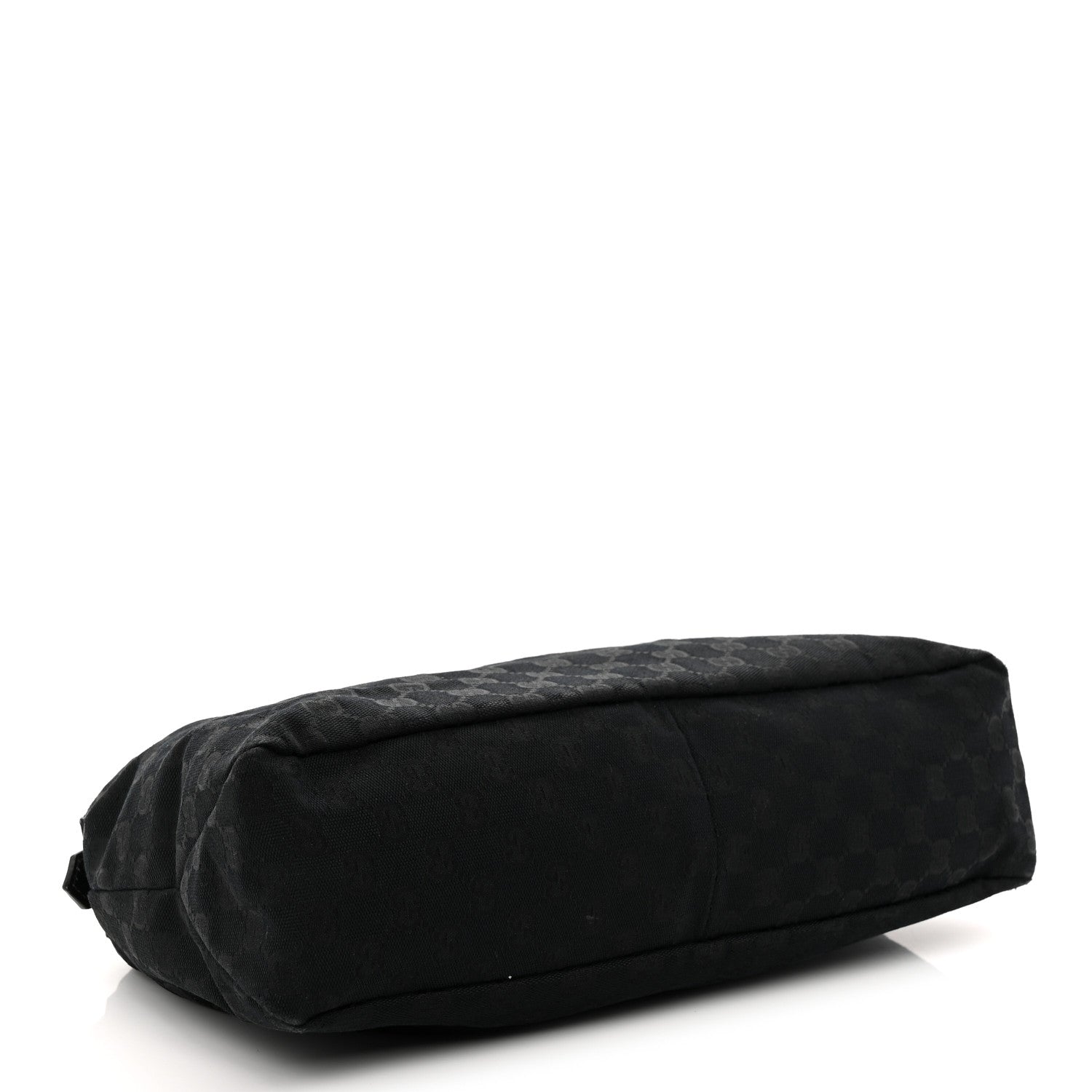 Monogram Medium Horsebit Chain Hobo Black