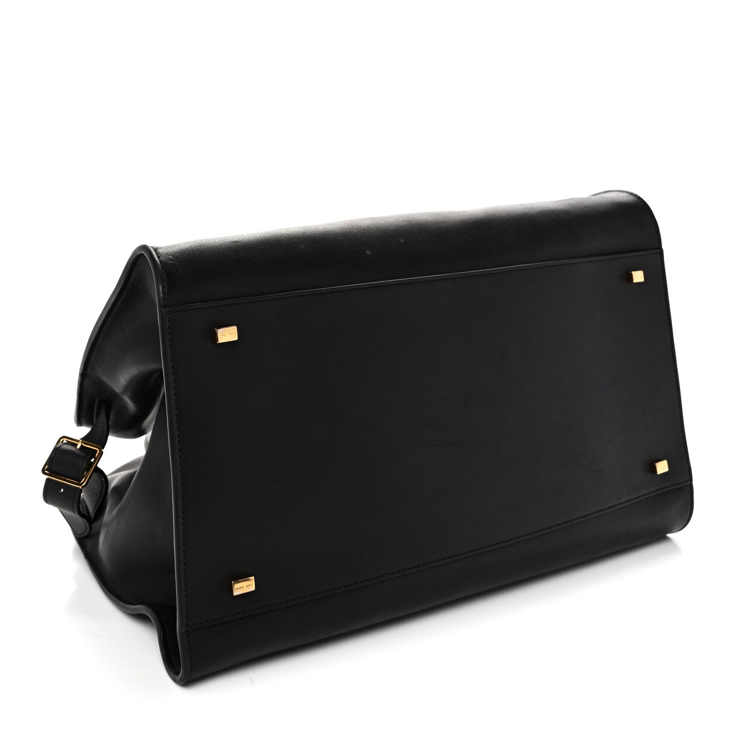 Polished Saddle Calfskin Soft Margaux 15 Black