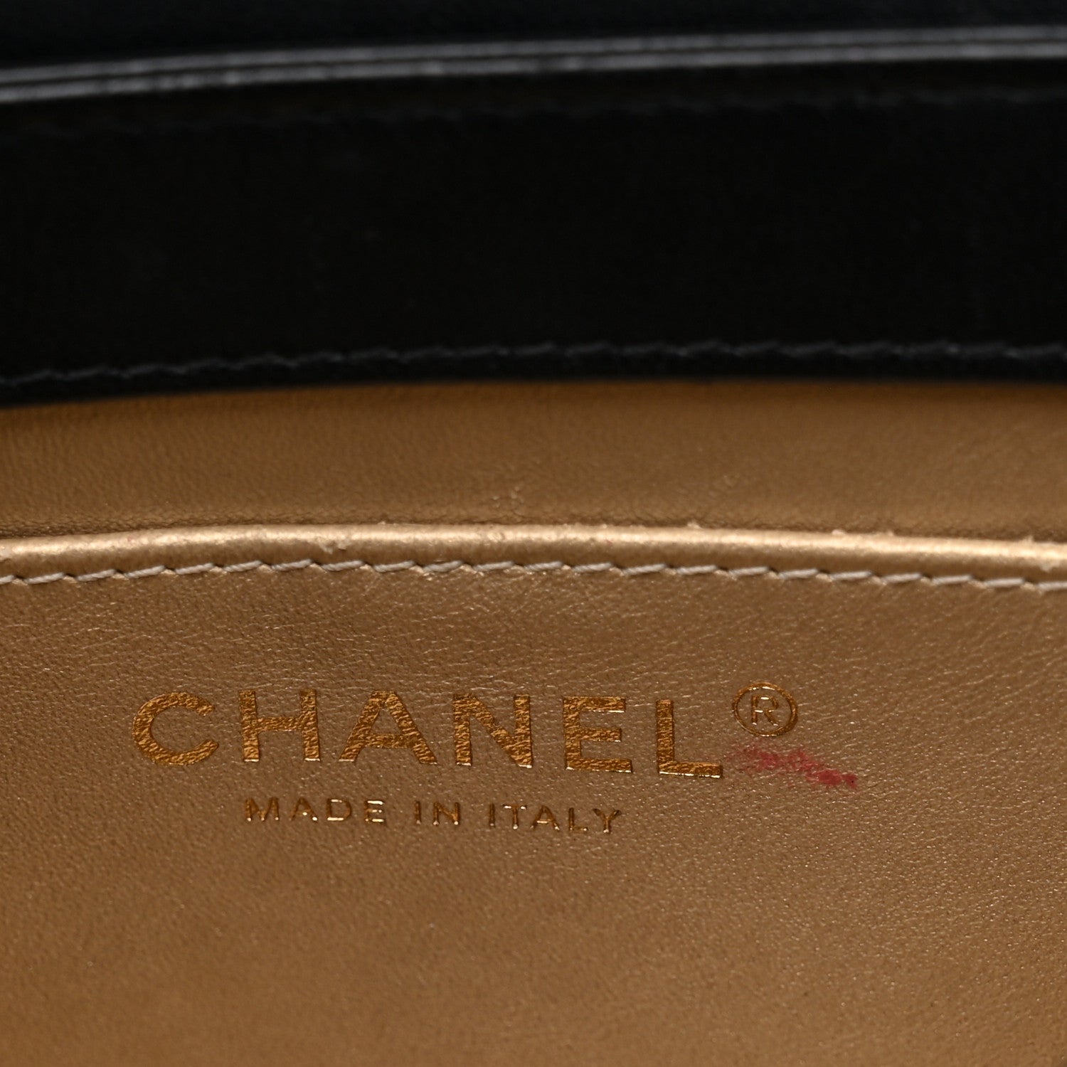 Lambskin Quilted Mini CC Crystal Logo Chain Flap Black