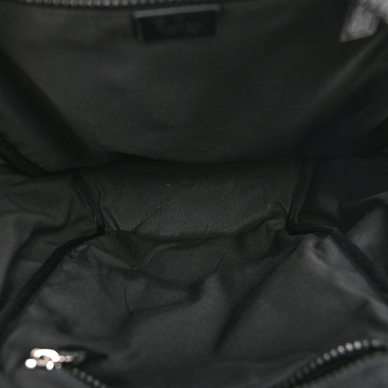 Nylon Monogram Slim Backpack Black
