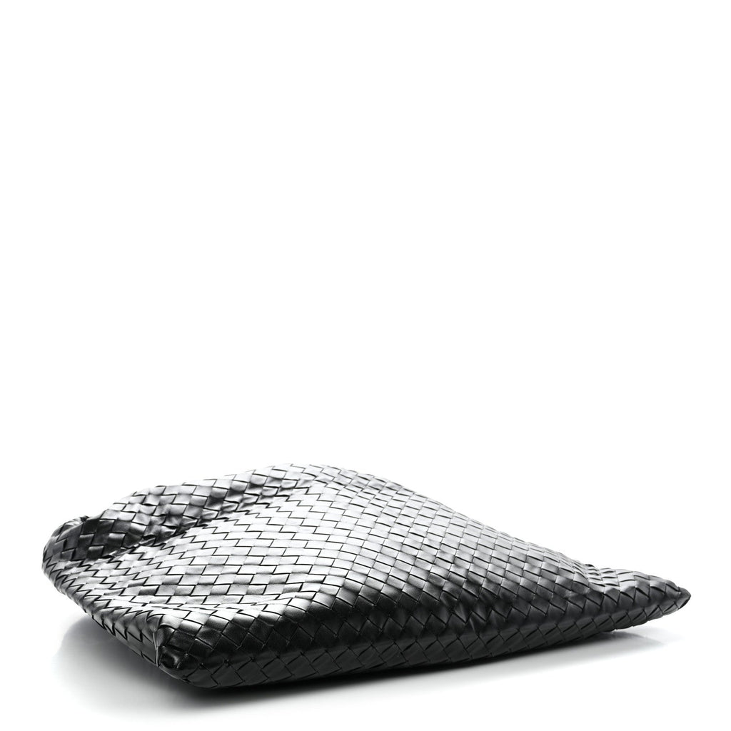 Calfskin Intrecciato Large Hop Black Black
