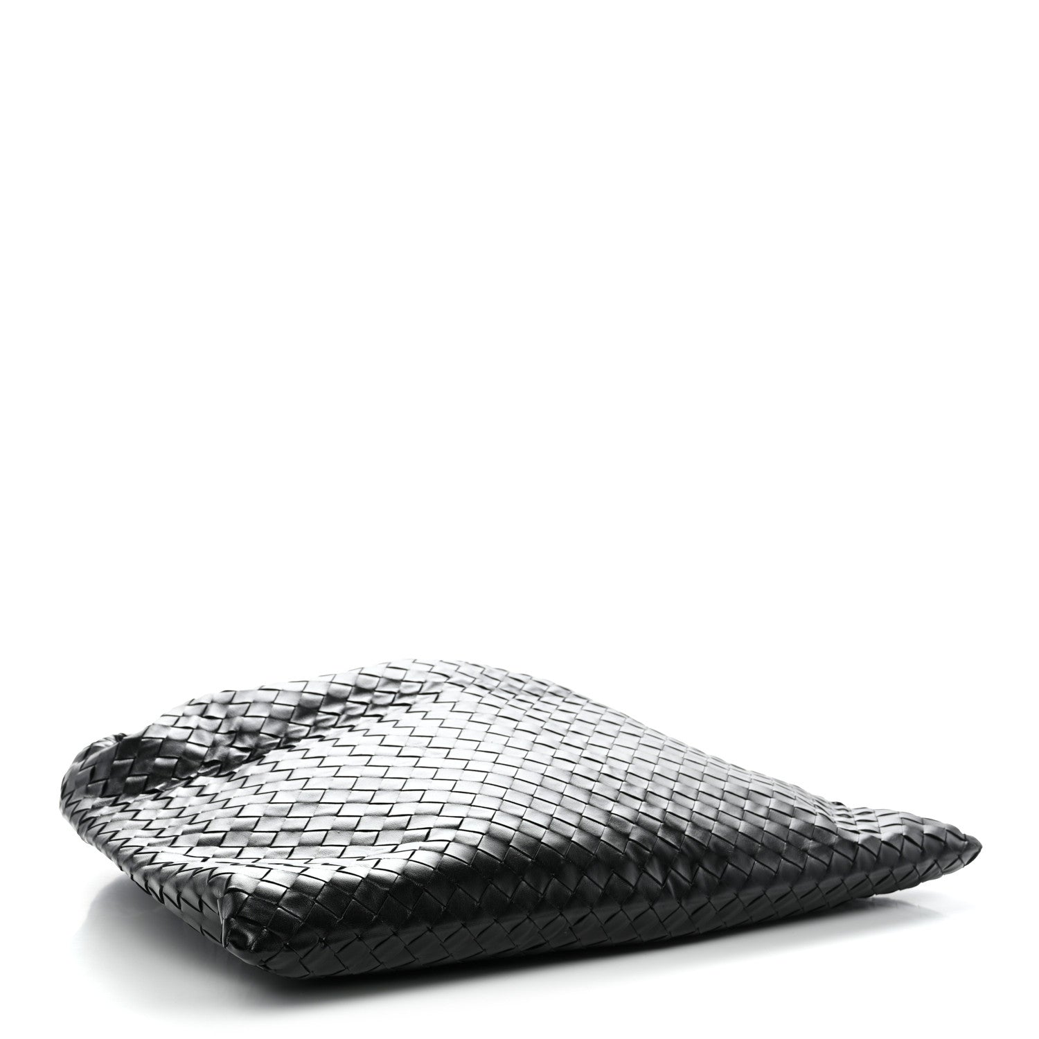 Calfskin Intrecciato Large Hop Black Black