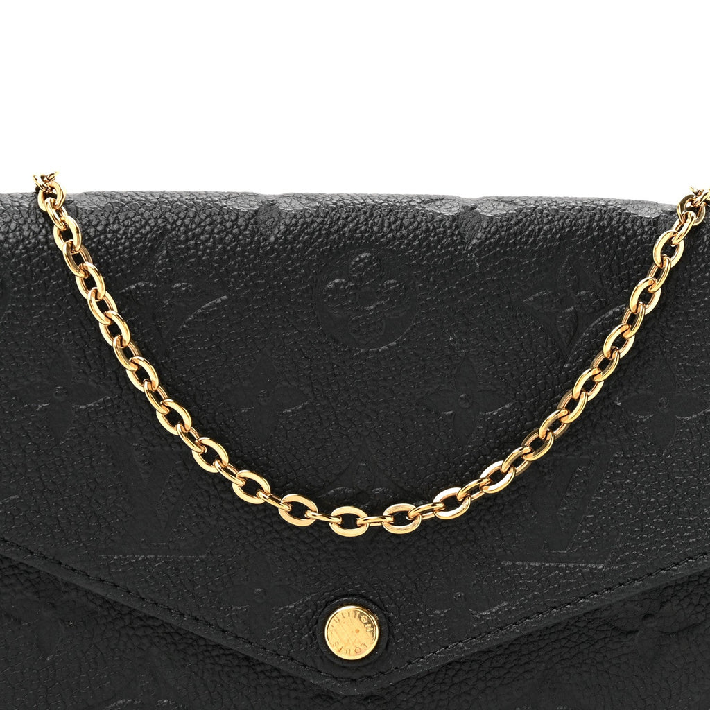 Empreinte Pochette Felicie Chain Wallet Black