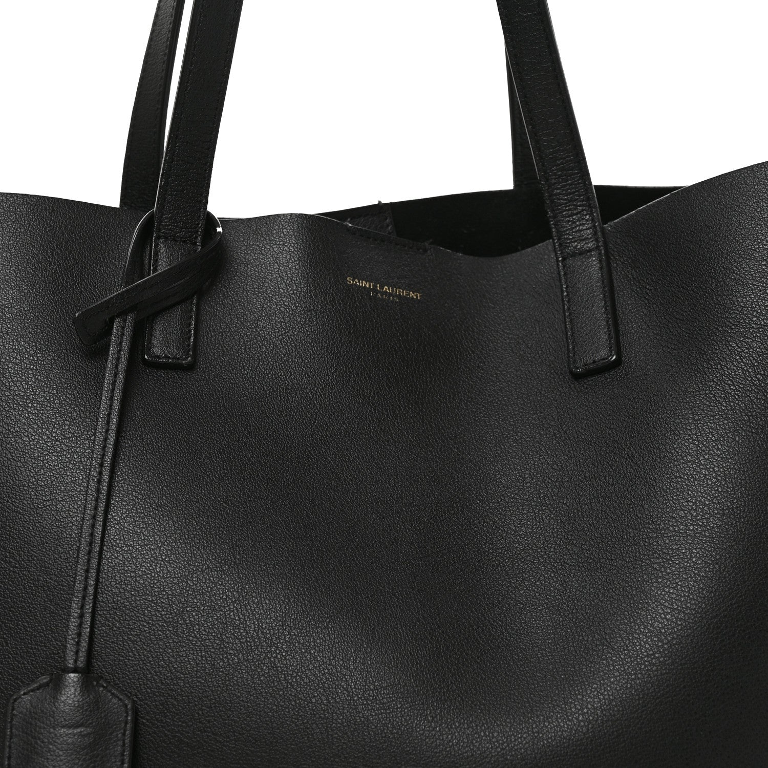 Calfskin Large Shopping Tote Black