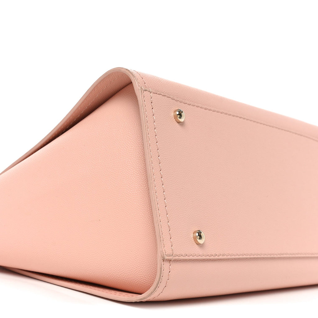 Caviar Small Studded Deauville Tote Light Pink