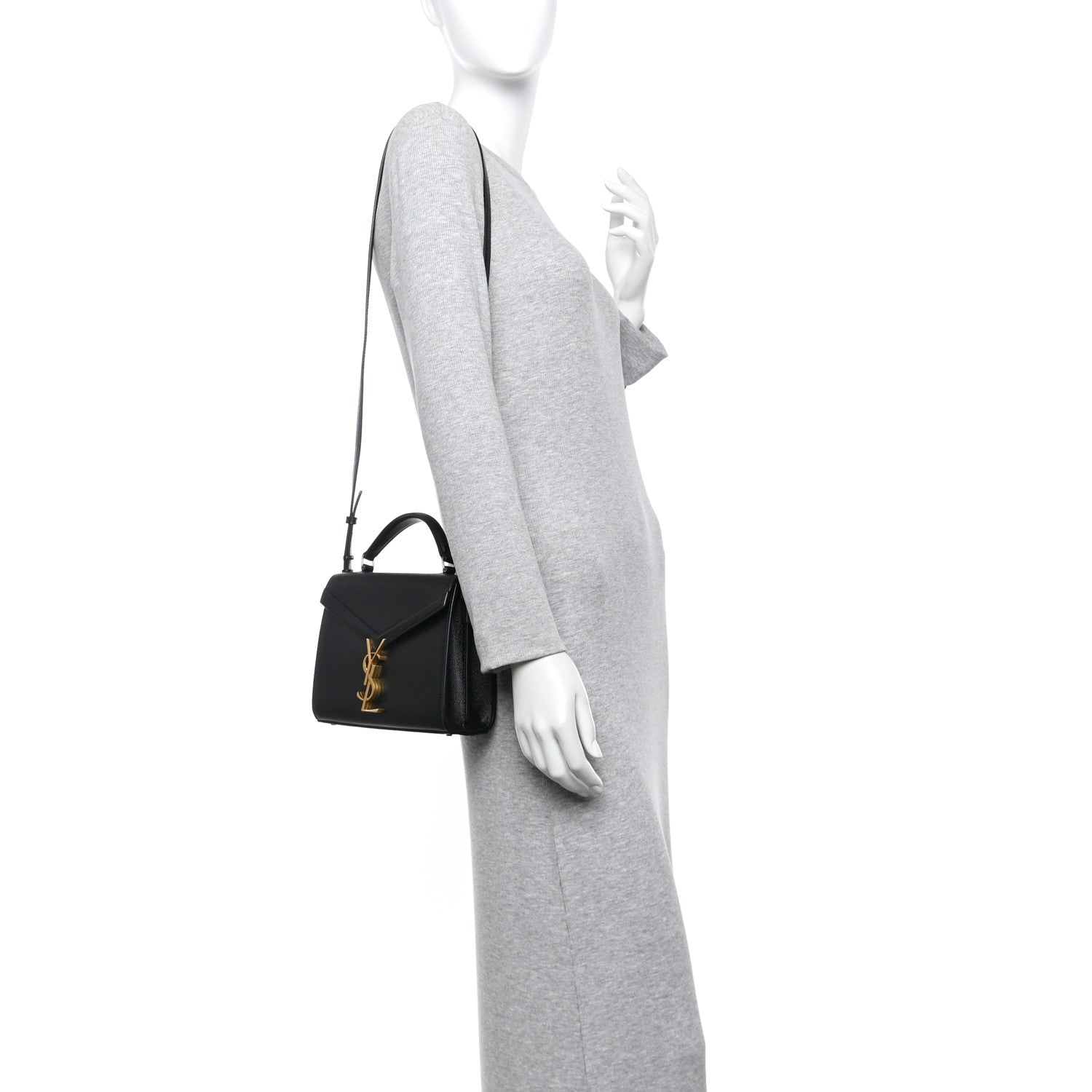 Grain de Poudre Mini Classic Monogram Cassandra Top Handle Black