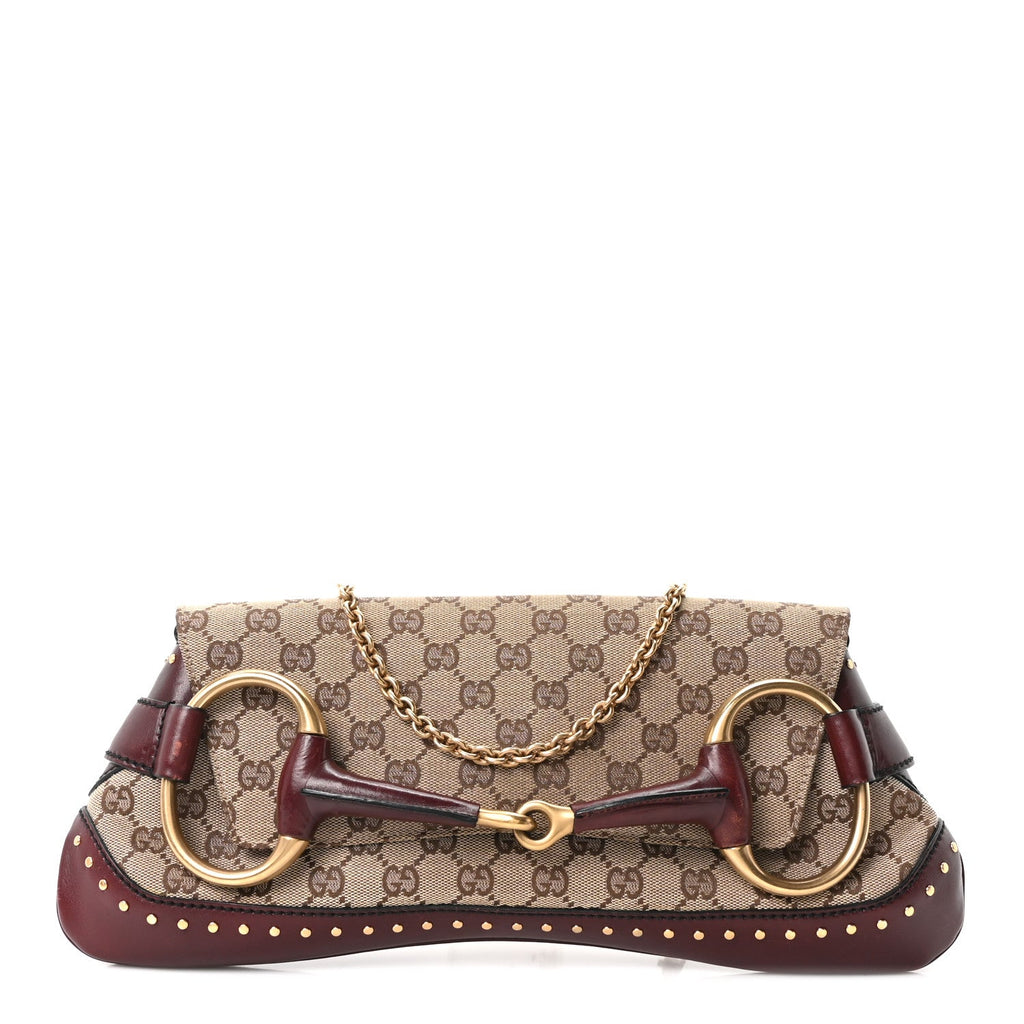 Monogram Studded Horsebit Bordeaux