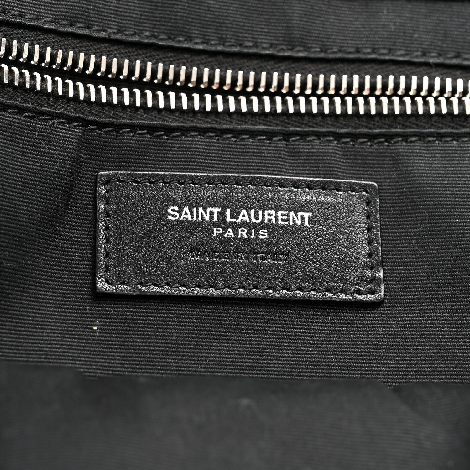 Raffia Linen Calfskin Small Rive Gauche Tote Black