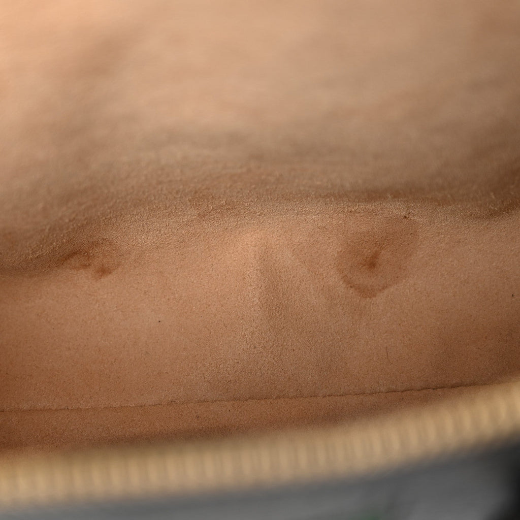 Textured Calfskin Web Small Ophidia Tote Bag Black
