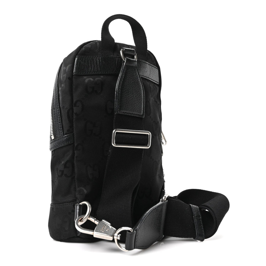 Econyl Nylon Monogram Off The Grid Sling Backpack Black