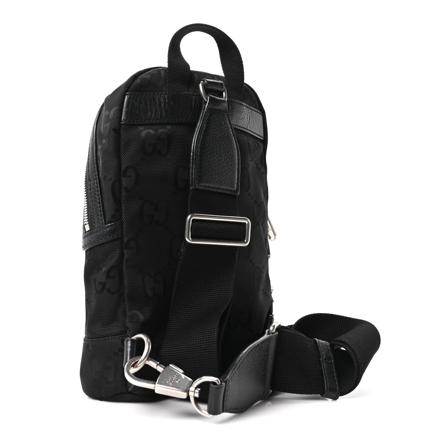 Econyl Nylon Monogram Off The Grid Sling Backpack Black