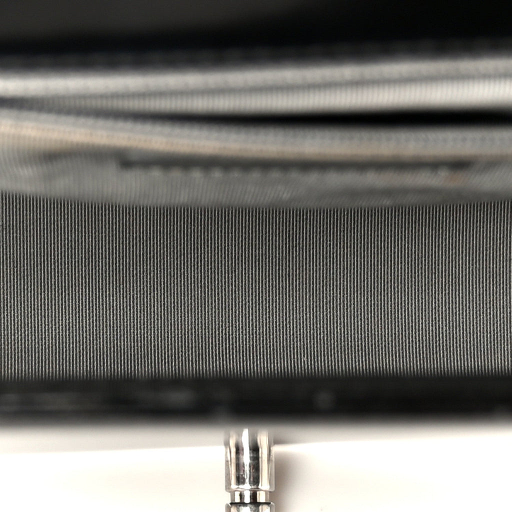 Patent Medium Boy Reverso Flap Black