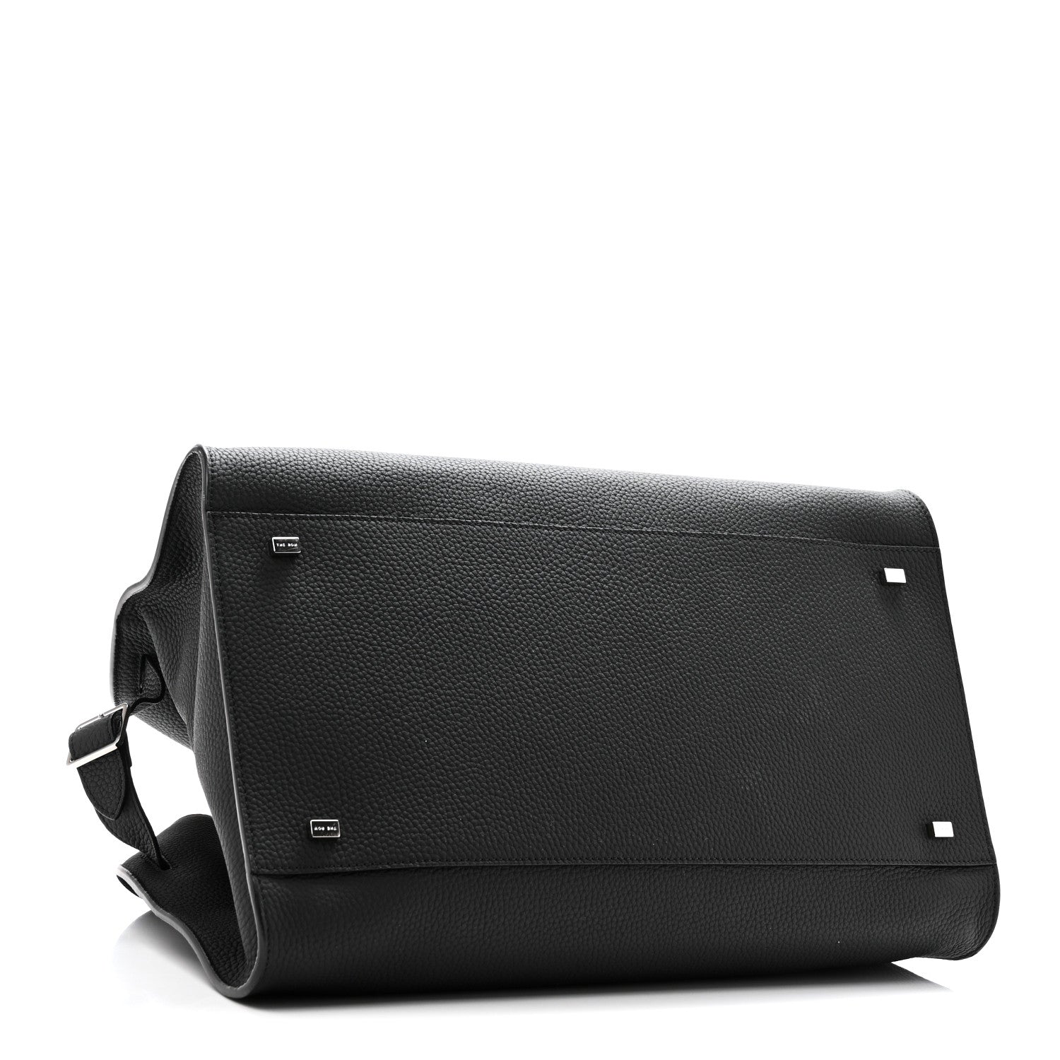 Matte Grained Calfskin Soft Margaux 15 Black