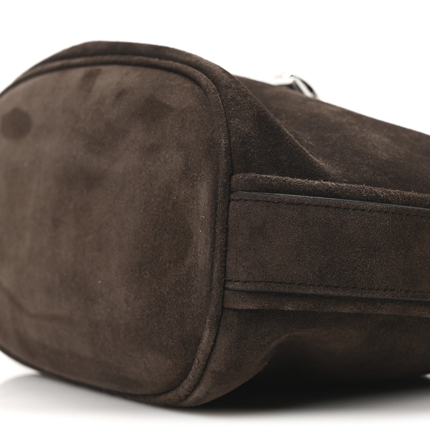 Calfskin Suede Medium Archivo Gancio Hobo Testa di Moro
