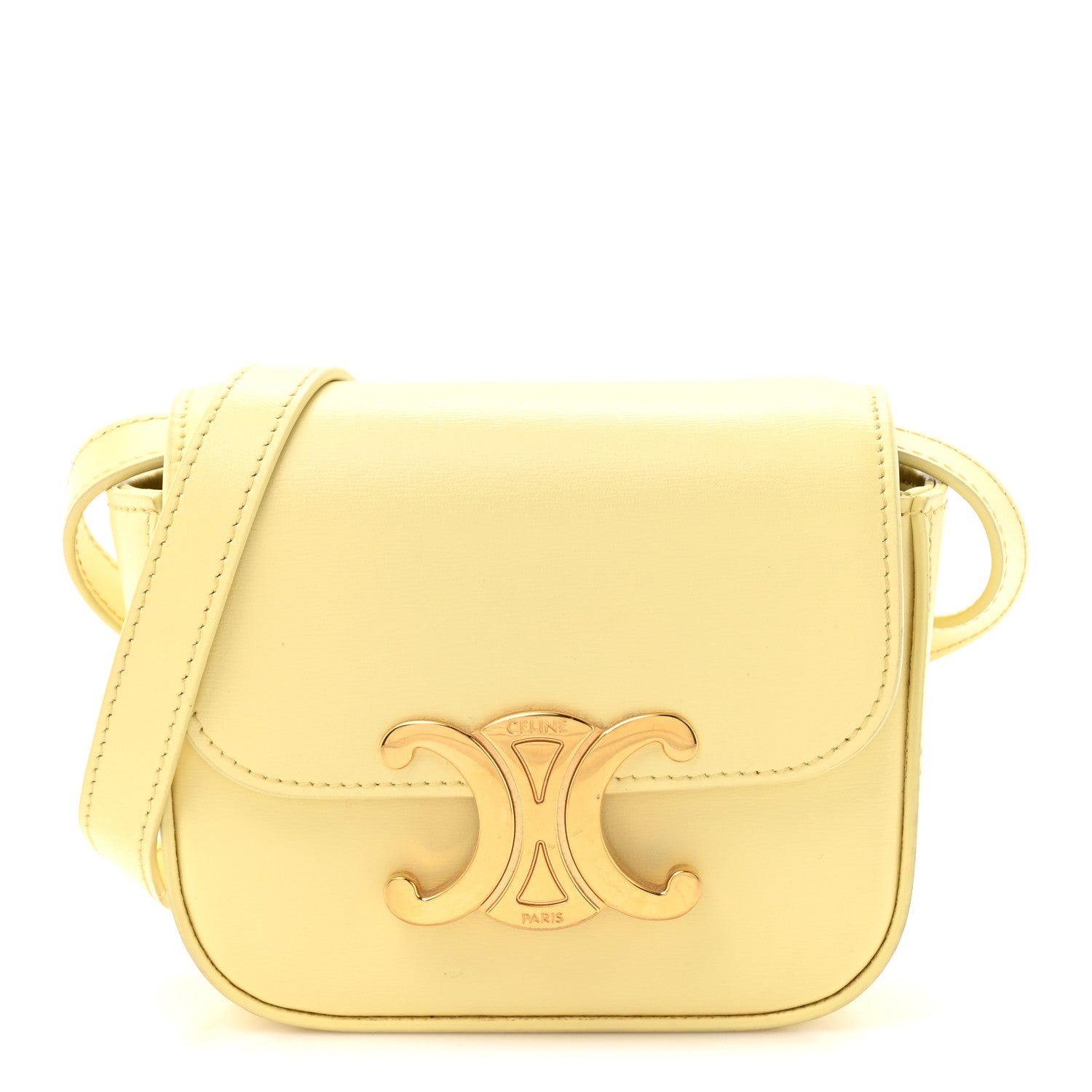 Shiny Calfskin Mini Triomphe Pollen