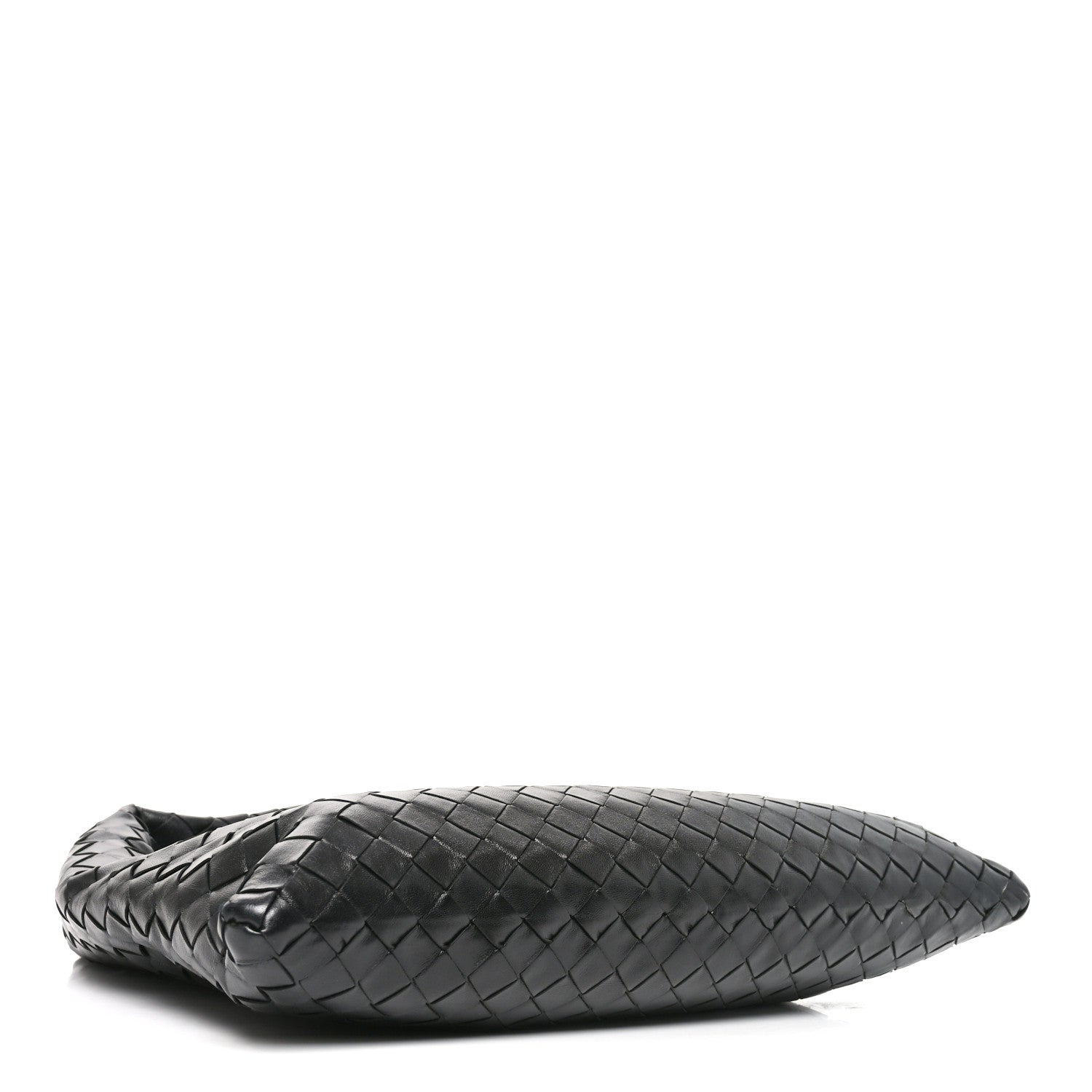 Calfskin Intrecciato Small Hop Black