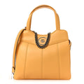 Senna Calfskin Petite GG Small Tote Bag Sunny Yellow