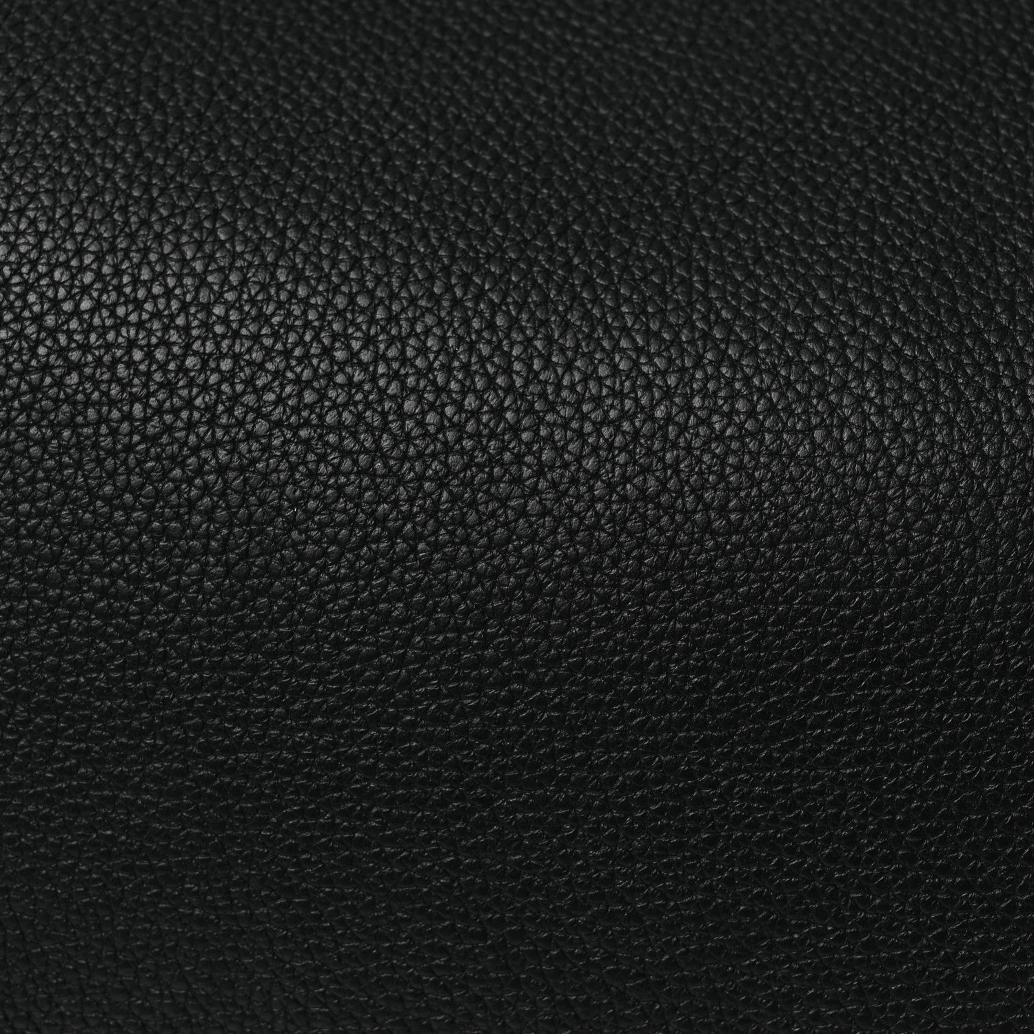Grained Calfskin Lockme Shopper Black