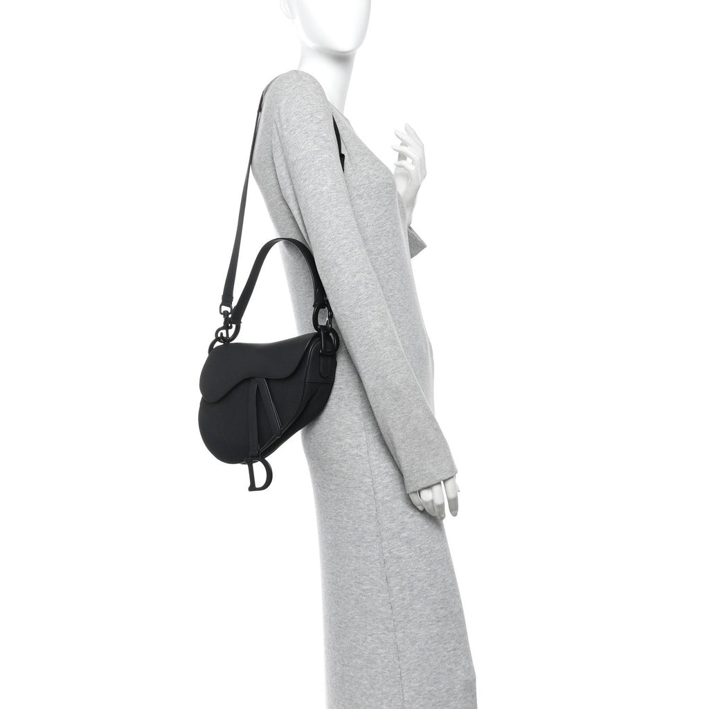 Ultra Matte Saddle Bag With Strap Black
