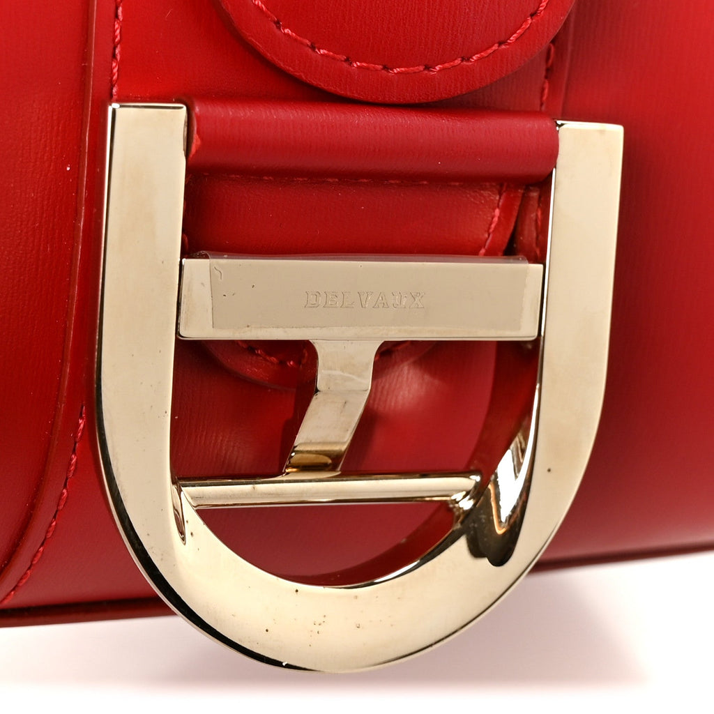 Box Calfskin Mini Brillant Satchel Red