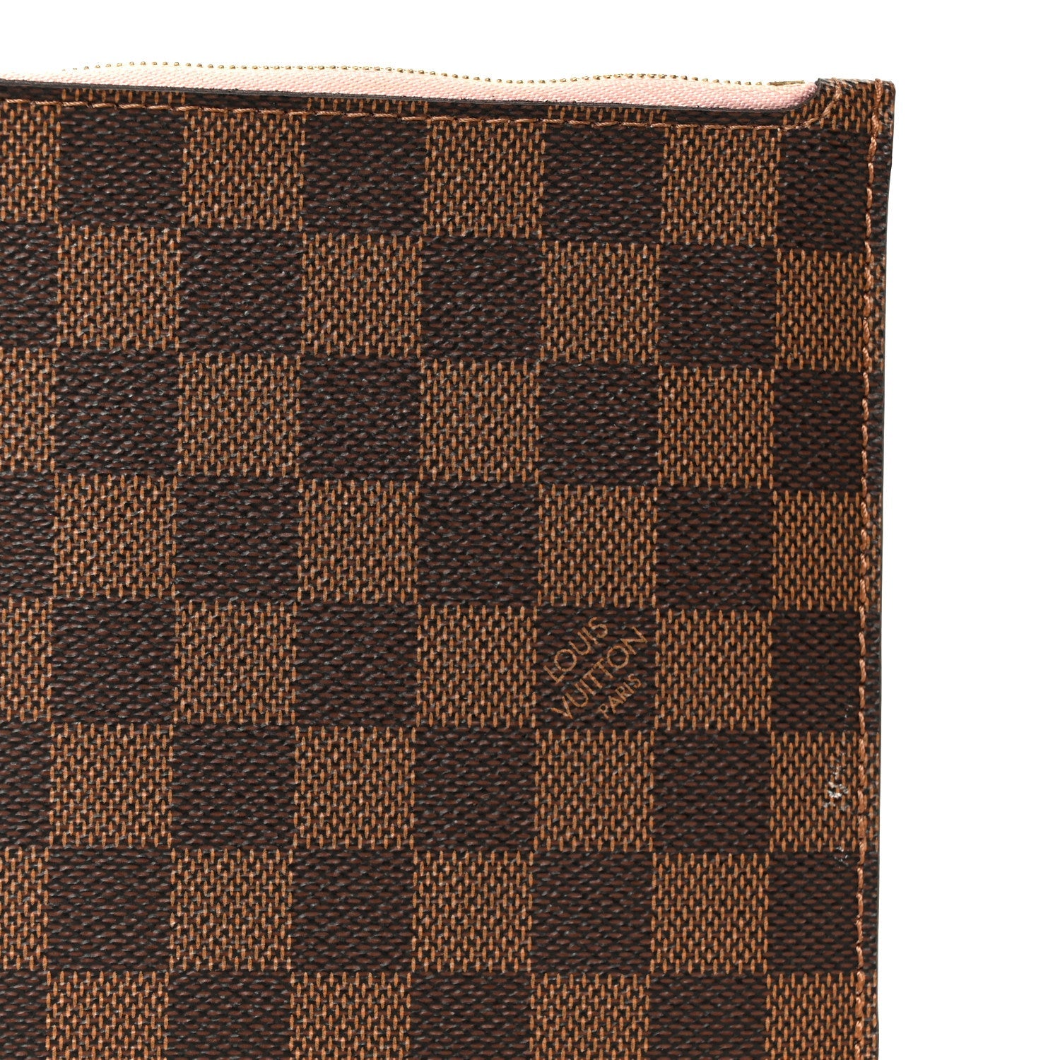 Damier Ebene Neverfull MM GM Pochette Rose Ballerine