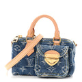 Monogram Denim Nano Speedy Blue