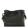 Calfskin Flamenco Knot Clutch Vintage Khaki