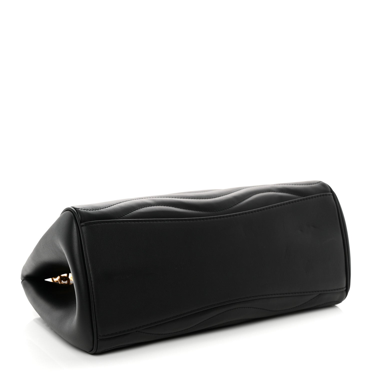 Calfskin New Wave Chain Tote Black
