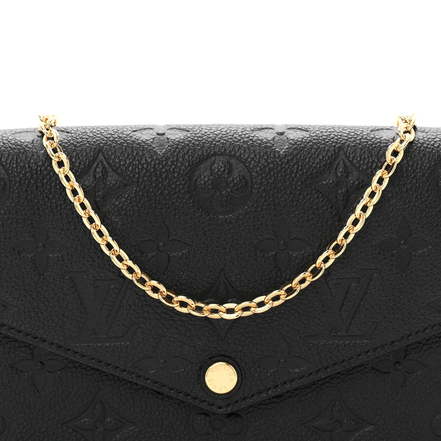 Empreinte Pochette Felicie Chain Wallet Black
