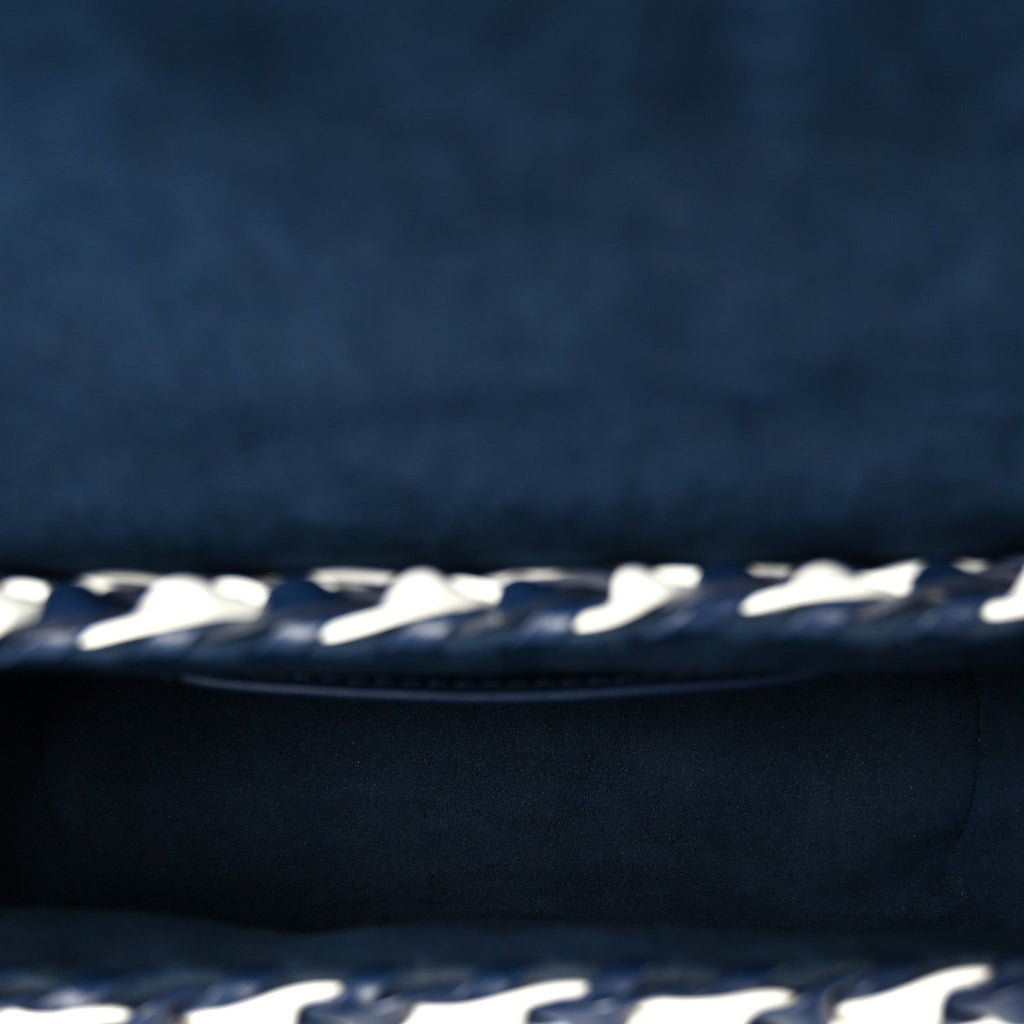 Epi Guinguette Twist Shoulder Bag MM Indigo Blue